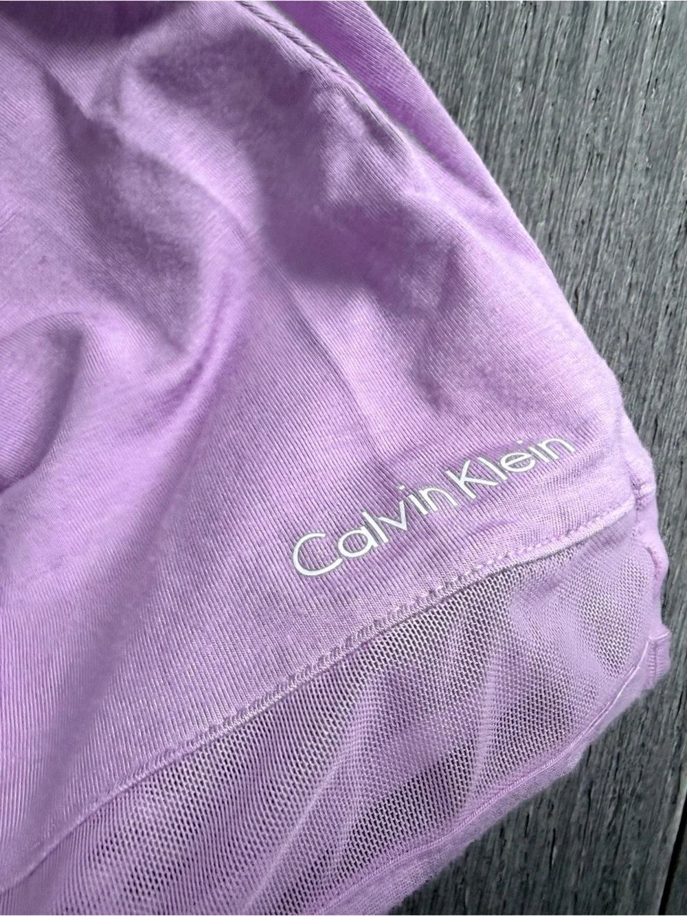 Calvin Klein Invisibles Mesh Chemise Nightgown Lilac Purple Dusk Sleepwear M NWT - Picture 8 of 15